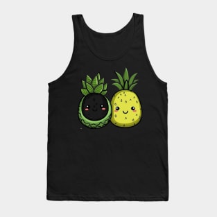 Cute Avocado and Pinapple Tank Top